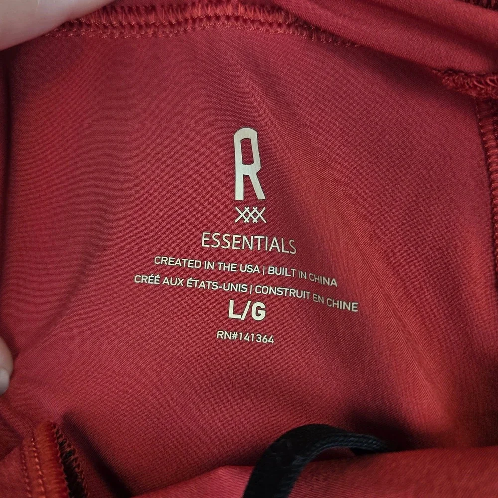Rhone Essentials Unlined Training Shorts Mens Large Red 7 Inch Inseam